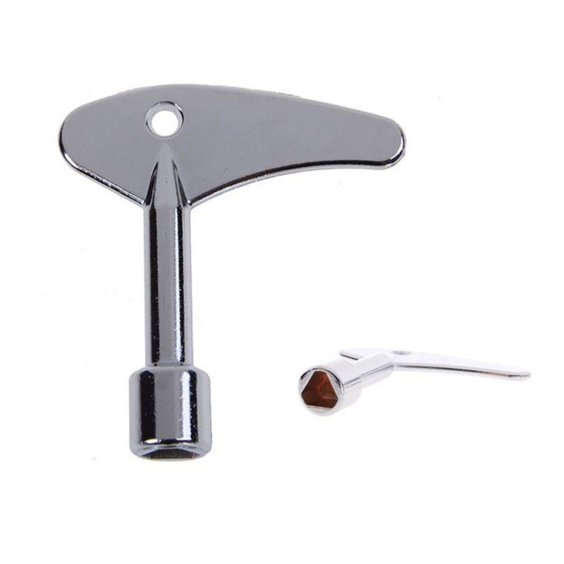 YOUMI Triangle Spanner Key Utility Service Key Gas Electric Elevator Lift Door Lock Keys (Silver) - Image 4